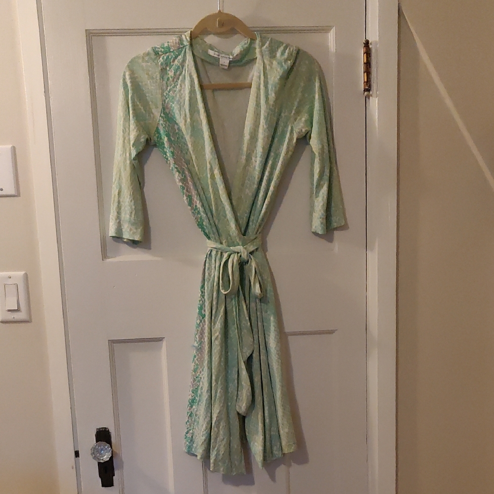 Diane Von Furstenberg Green Midi Dress